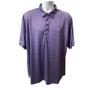 BLACK CLOVER GOLF POLO — Purple Performance Live Lucky Luxury Top Men's XL
